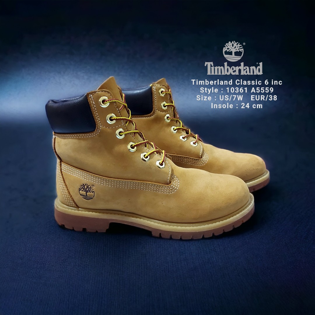 Timberland Boots 6 Inc Classic Mens Nubuck 10361 A5559 Size 38