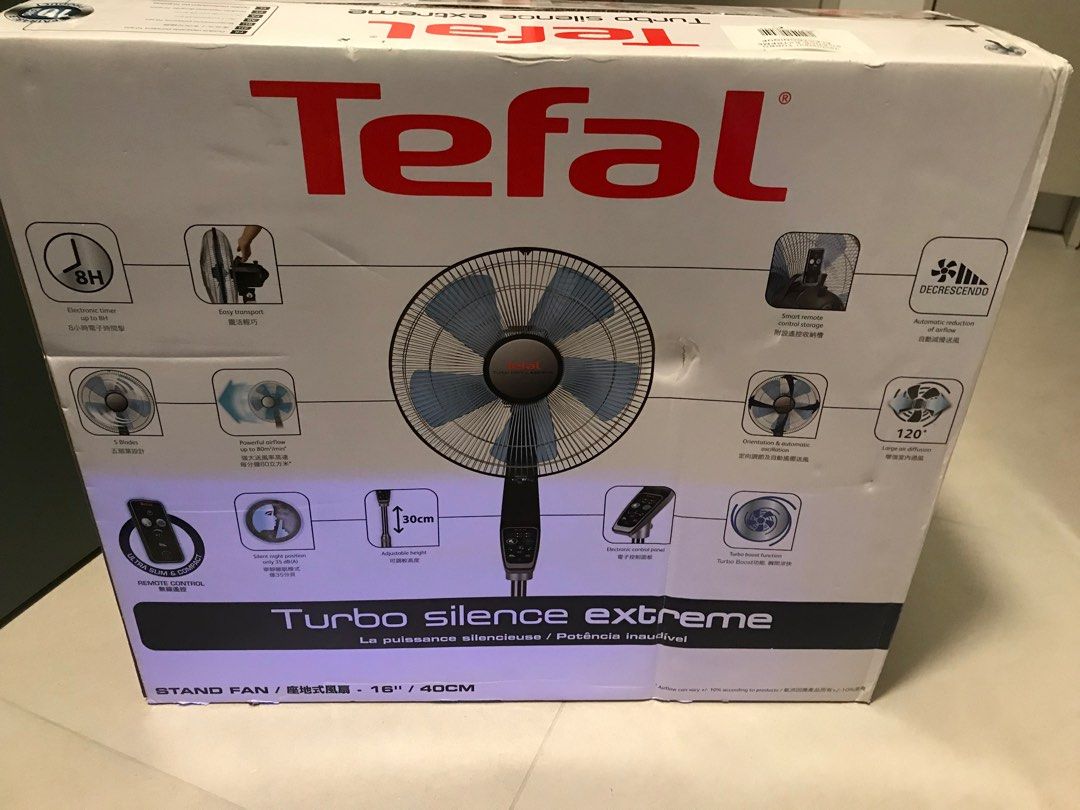 Brand New - Tefal Turbo Silence Extreme 16inch (40cm) Standing fan with ...