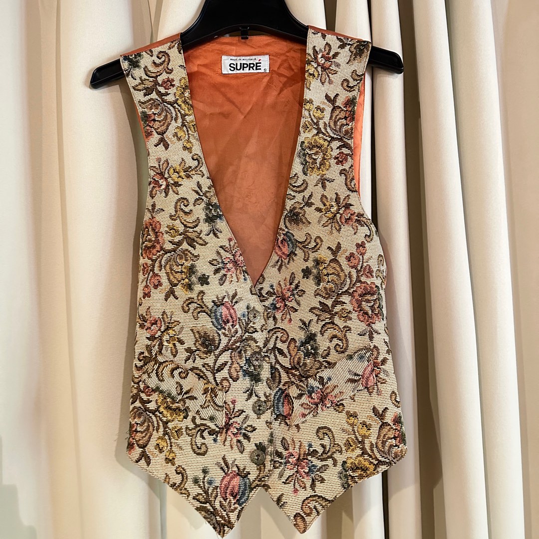 Frost Petal Brocade Vest (In-Stock)