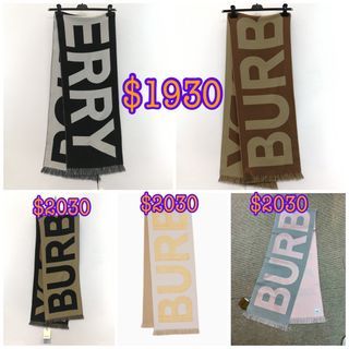 Burberry 全羊毛 雙面圍巾 Size 33 x 188cm💰1930 -2030
