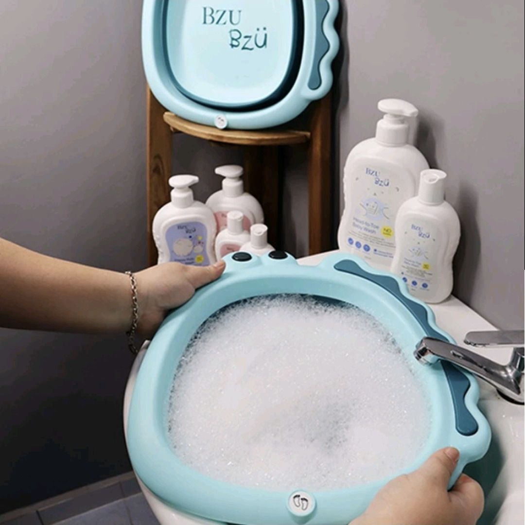 BzuBzu Foldable Wash Basin, Babies & Kids, Bathing & Changing, Bathtub ...