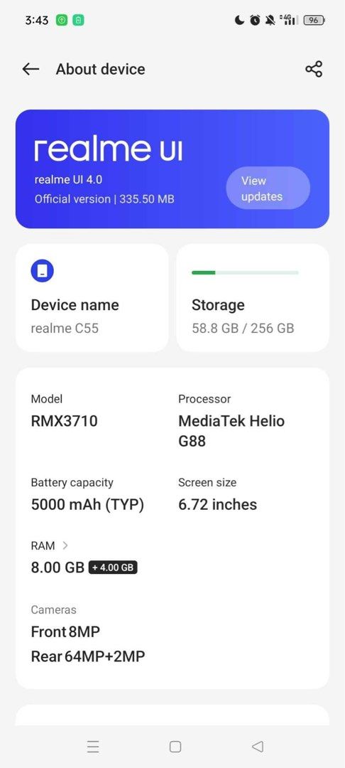 C55 256GB Lady owned (Category: Realme) located in Manila. Submitted by heysoulsissy (Listing ID 1265413416, Image 3). Description: .