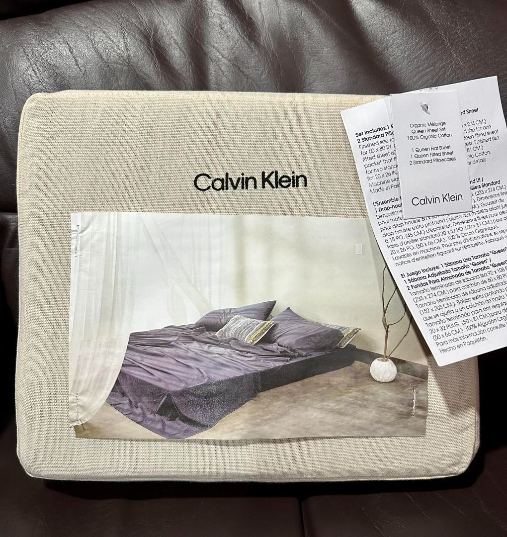 Calvin klein queen sheet set sales