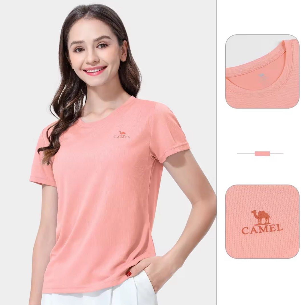Camel Dri fit tee size 3XL bundle deal 3 for 9 Women s Fashion Tops Shirts on Carousell