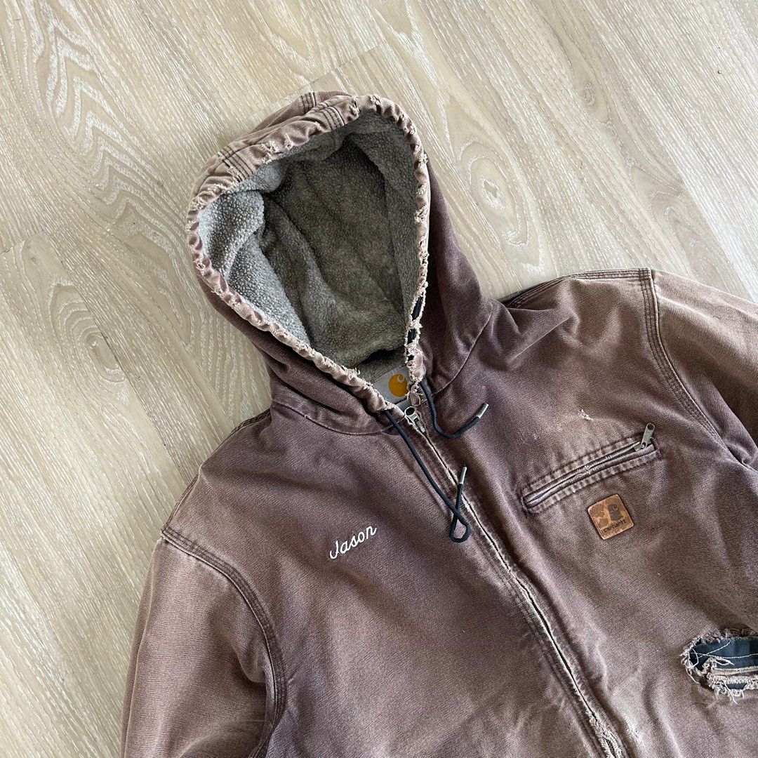 Carhartt Active Jacket J141 DKB Distressted Vintage Sun Faded
