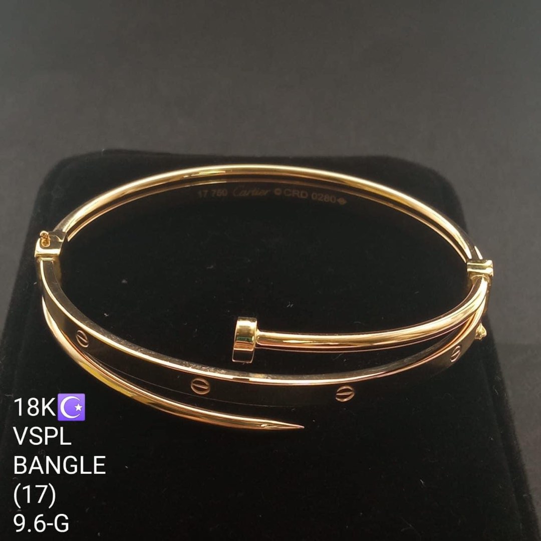 Cartier Juste Un Clou Nail bracelet - 18k solid gold, Women's Fashion,  Jewelry & Organisers, Bracelets on Carousell
