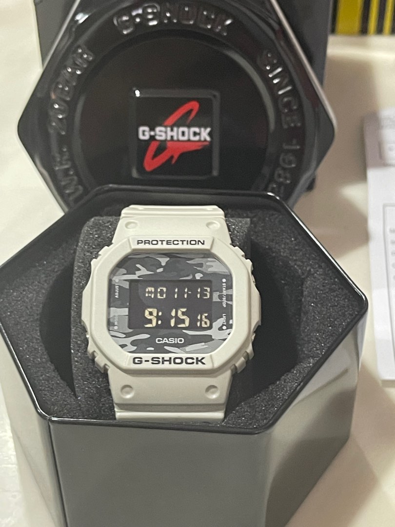 Mens grey cheap g shock watch