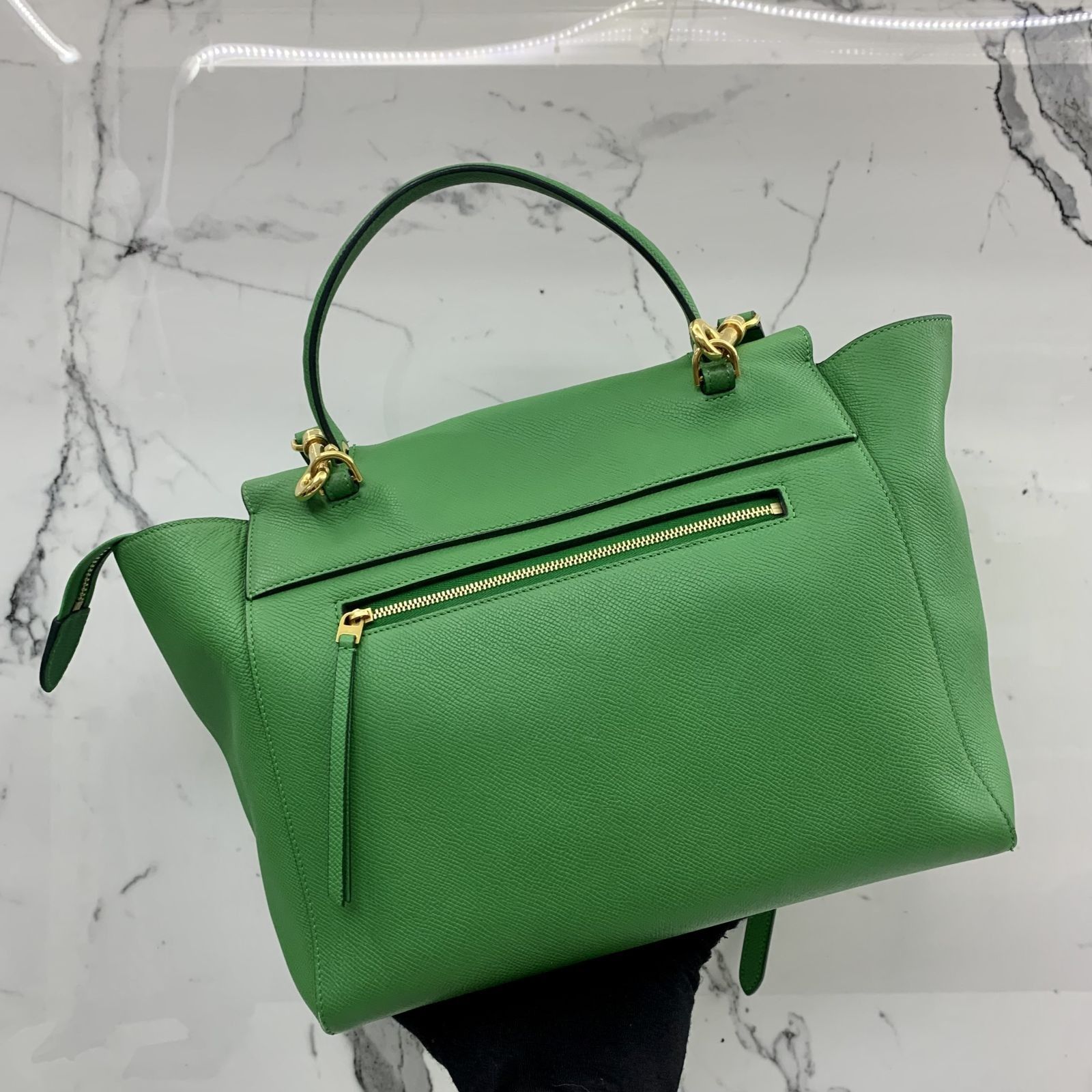 CELINE GREEN BELT MINI 2WAY SHOULDER BAG 237031285 WE Luxury