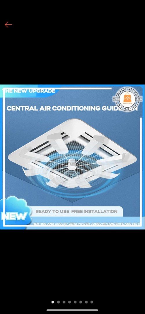 Central air conditioning guide fan, Furniture & Home Living, Lighting
