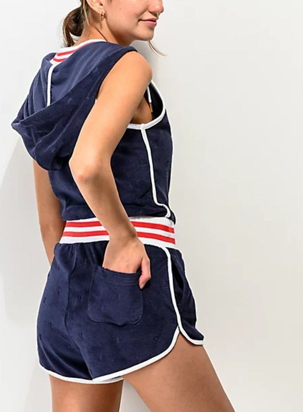 Champion sweater v neck romper clearance