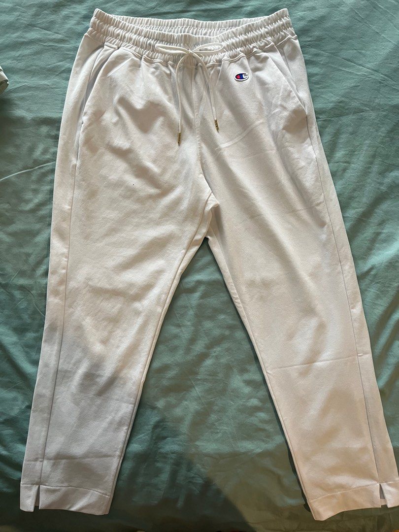 White champion track clearance pants
