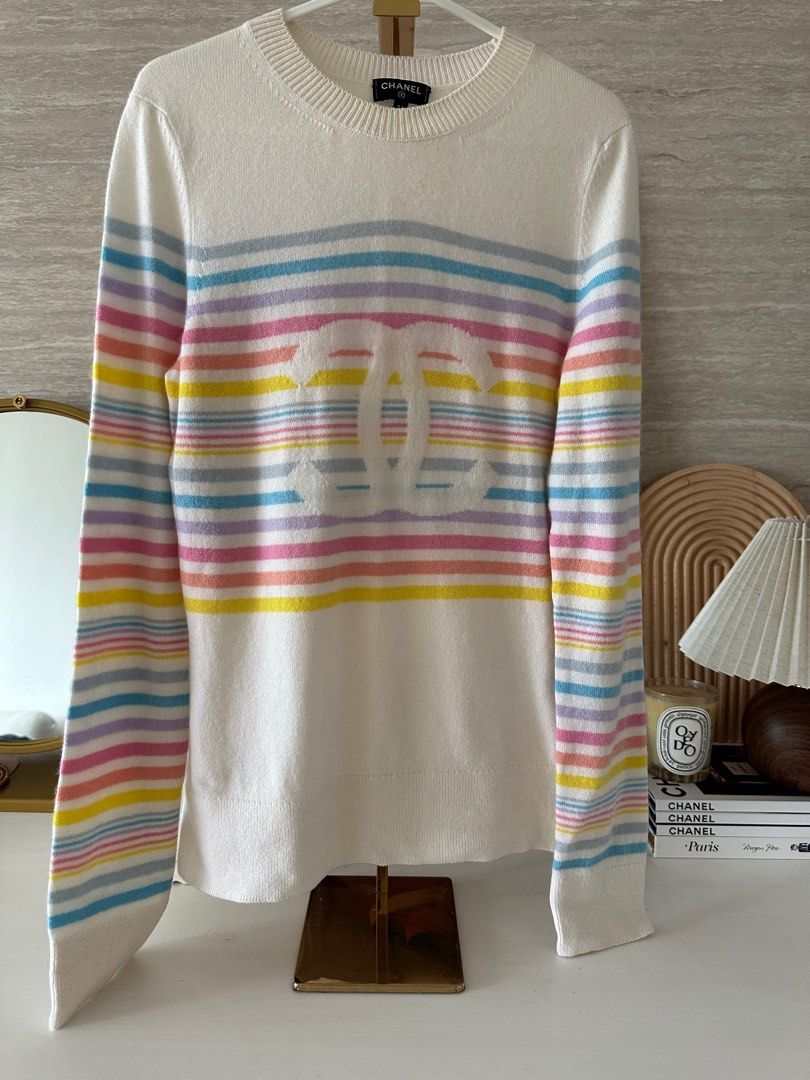 Chanel discount rainbow sweater