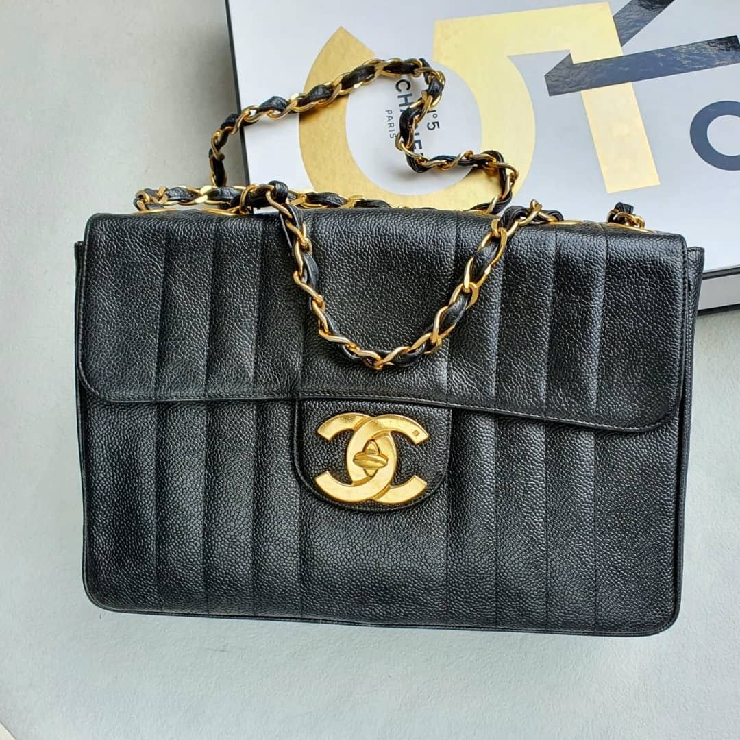 Chanel Vintage Jumbo, Luxury, Bags & Wallets on Carousell