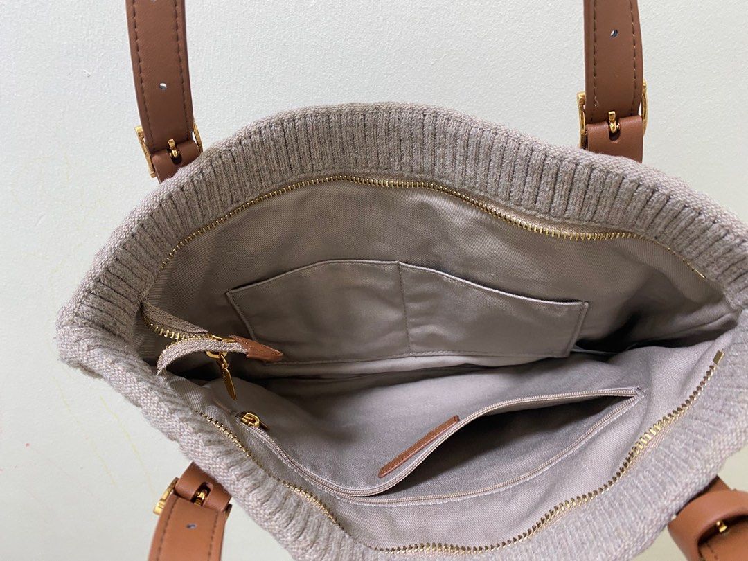 Charles & keith store textured tote bag