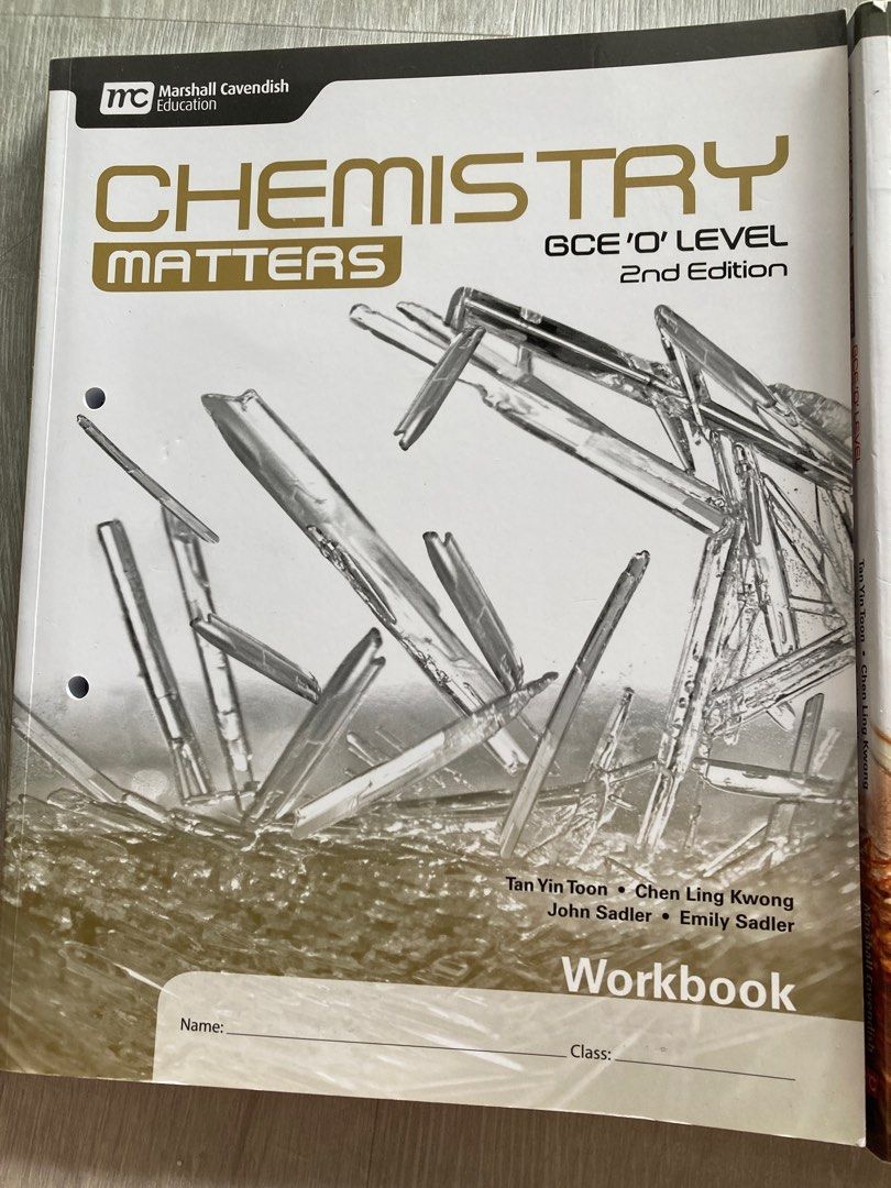 Chemistry Matters textbook with workbook, Hobbies & Toys, Books ...