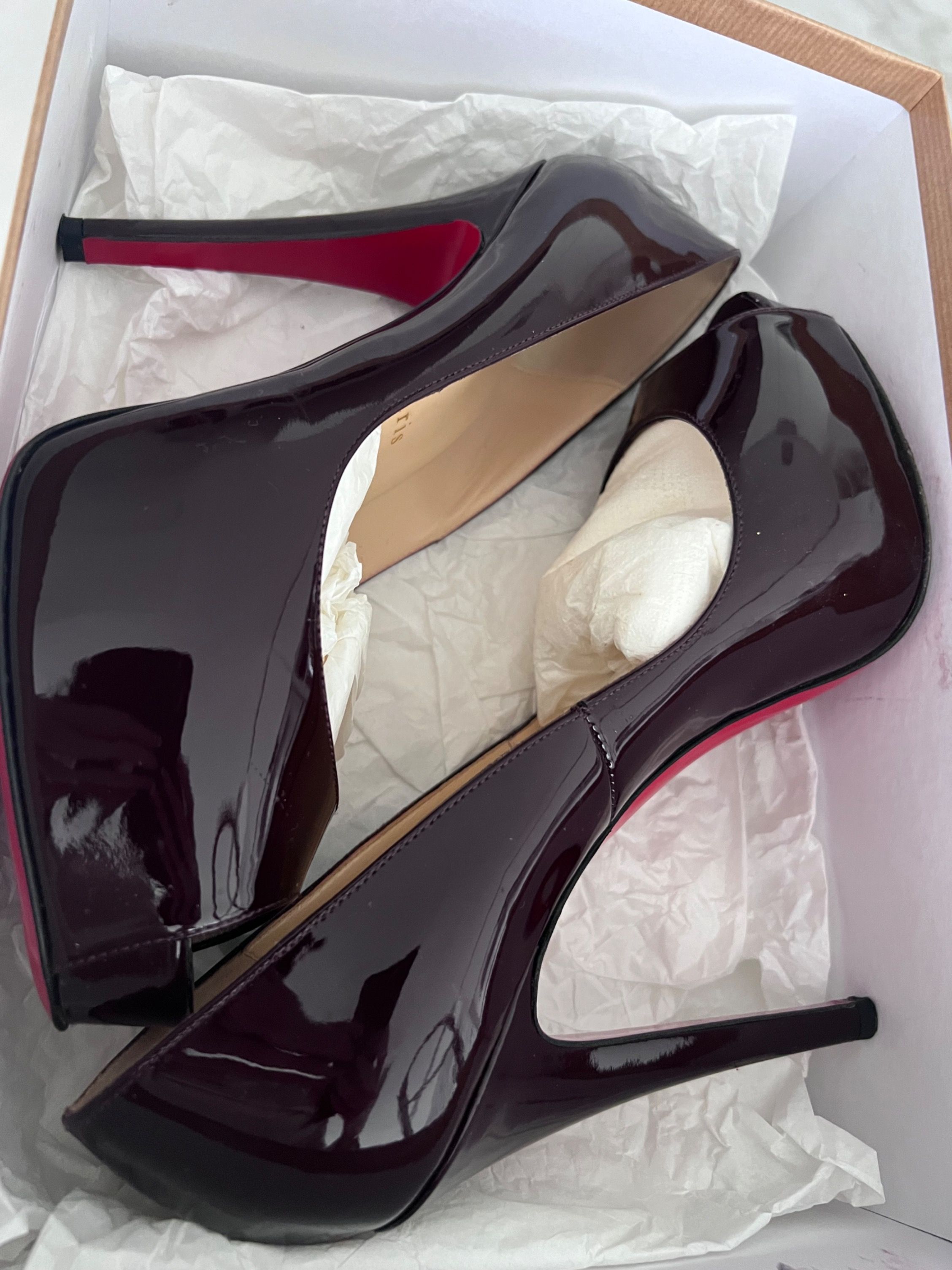 Christian Louboutin Hyper Prive 120 Patent worn once