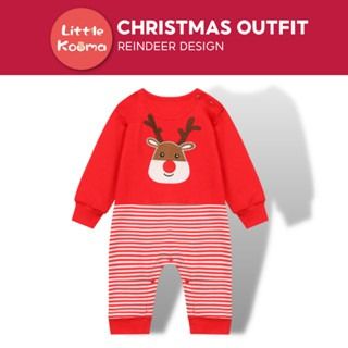 Christmas Outfit Reindeer Baby Long Sleeve All In One Jumpsuit