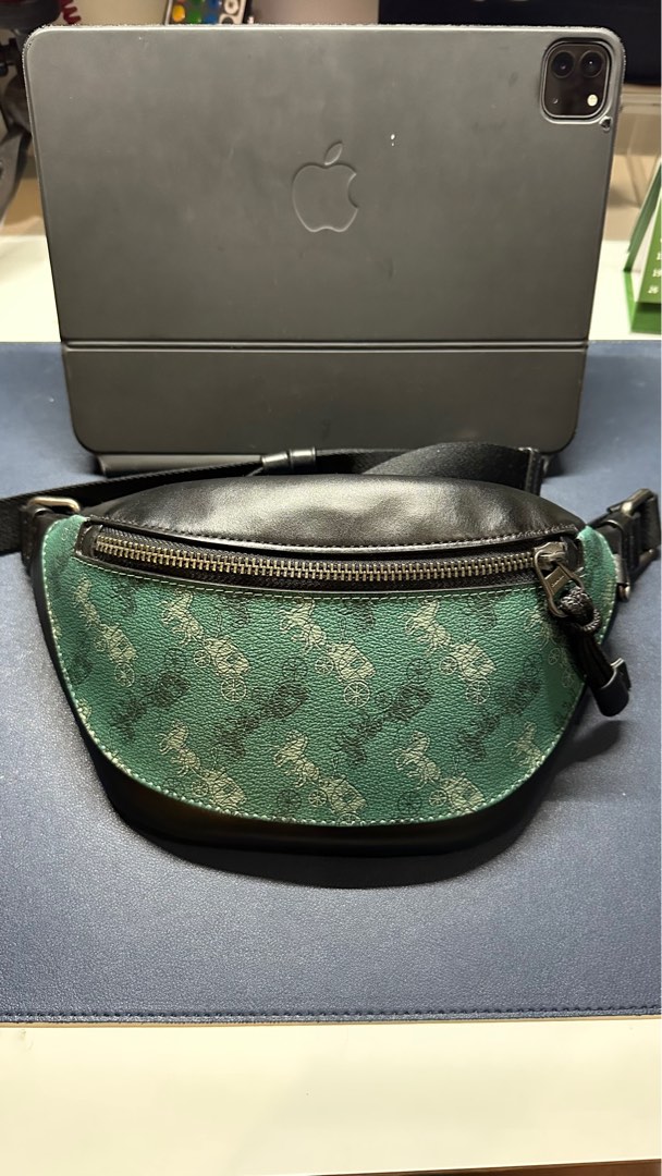 Warren mini belt bag with horse and carriage print sales
