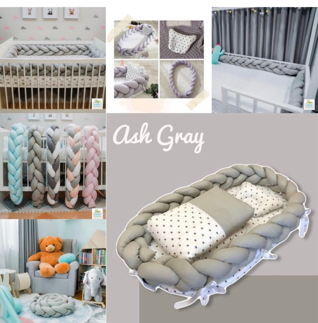 Cocolala double braided crib bumper, Babies & Kids, Baby Nursery & Kids