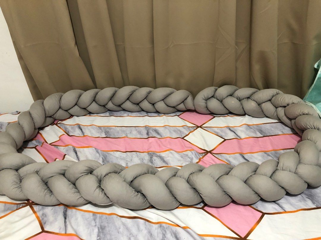 Cocolala double braided crib bumper (Category: Bed Guards) located in Angono. Submitted by freyaandfranco (Listing ID 1265481588, Image 2). Description: See last pic for description and issue. In excellent condition.