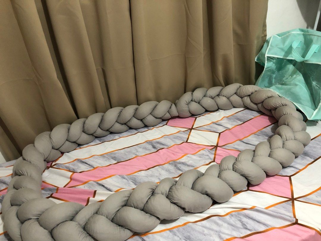 Cocolala double braided crib bumper (Category: Bed Guards) located in Angono. Submitted by freyaandfranco (Listing ID 1265481588, Image 3). Description: See last pic for description and issue. In excellent condition.