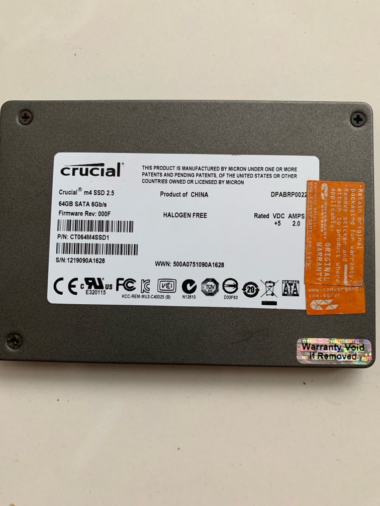 Crucial m4 64gb top