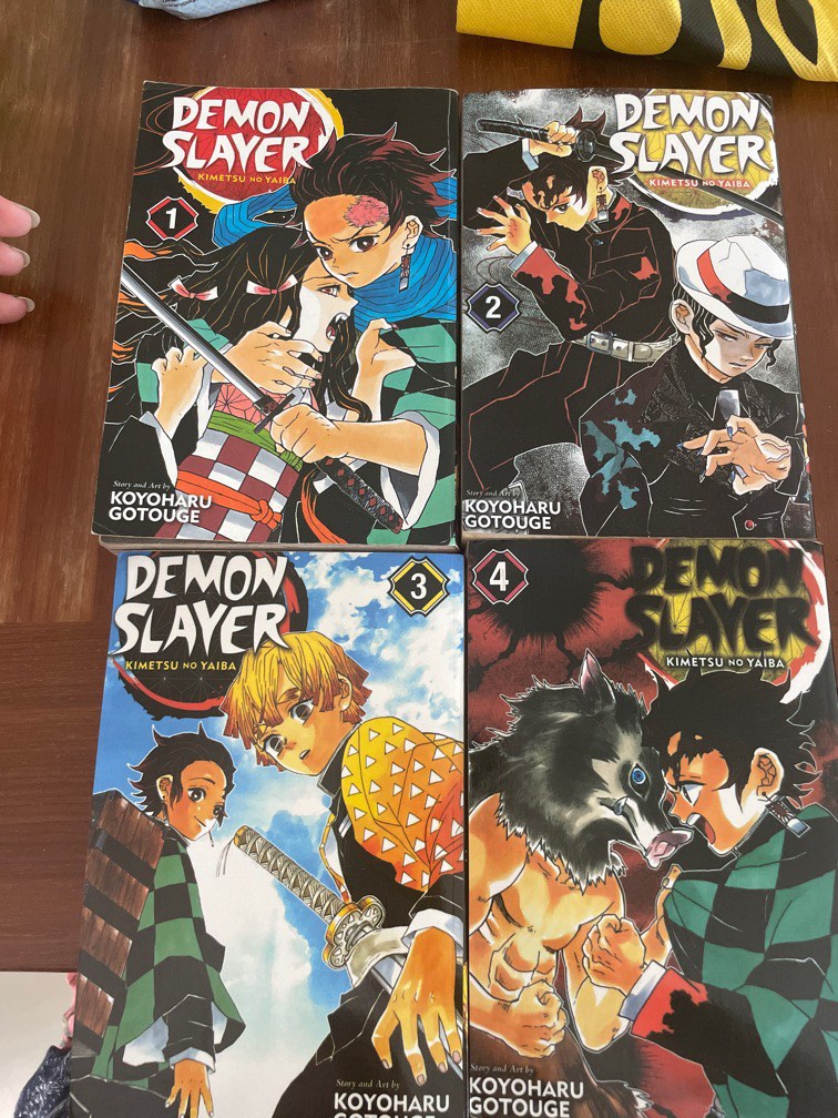 Demon Slayer comic book 1 to 4, Hobbies & Toys, Books & Magazines