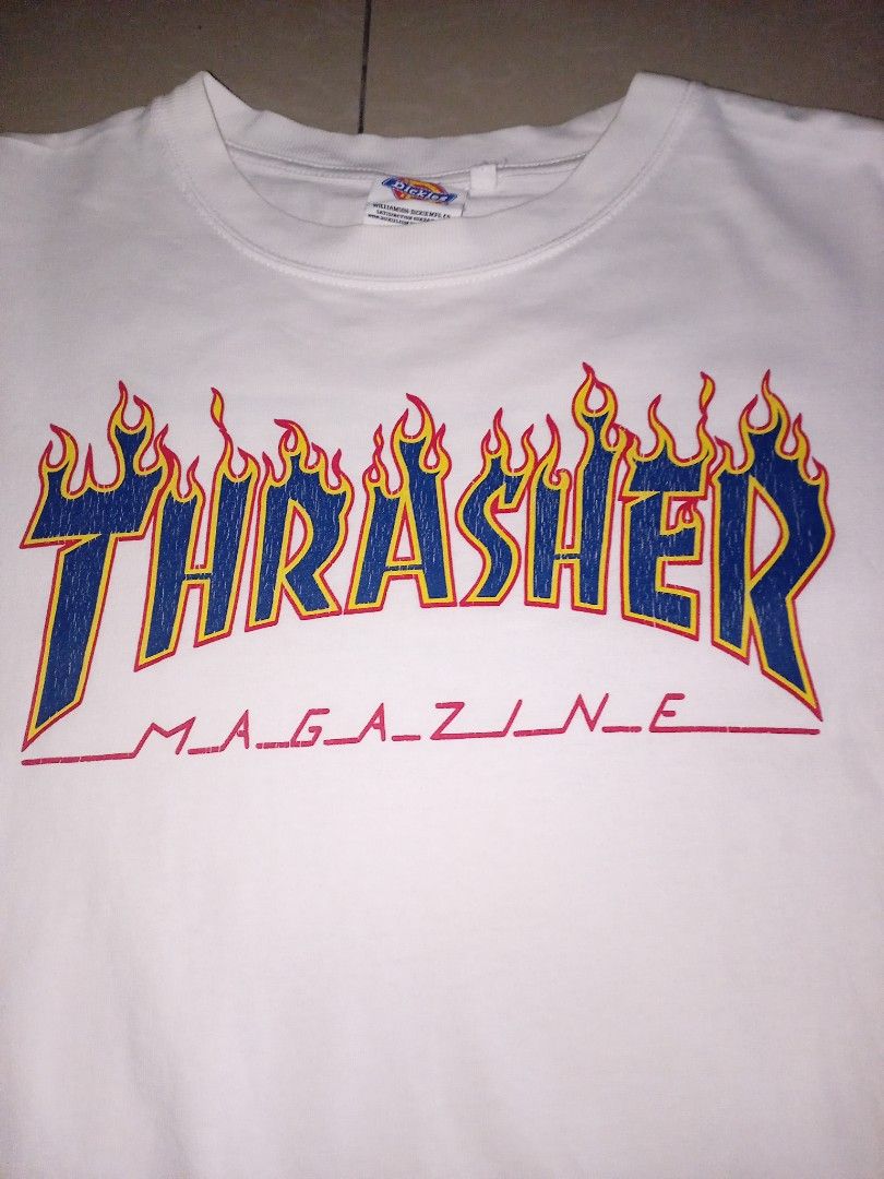 Dickies x Thrasher Magazine skate shirt, Men's Fashion, Tops