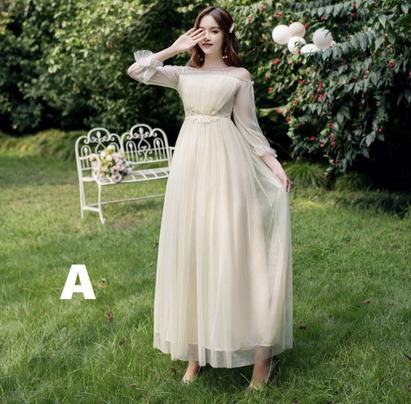 Dinner Dress Female Perempuan Gown Cantik Baru Murah Muslimah