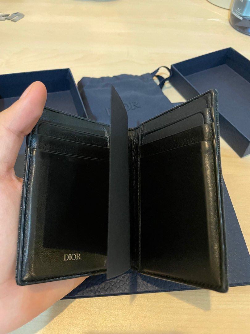 DIOR OBLIQUE JACQUARD BI-FOLD CARD HOLDER, Luxury, Bags & Wallets on  Carousell