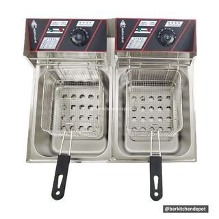 Double Electric Deep Fryer Commercial Appliance Cookware