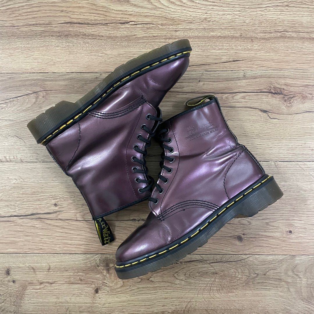 Purple dr martens size 7 top