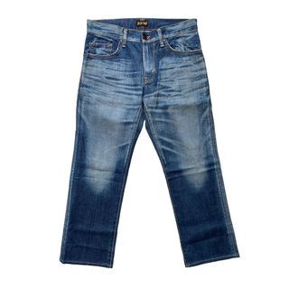 EDWIN Denim Blue Trip Regular Fit Straight Blue Light Washed Jeans (32)