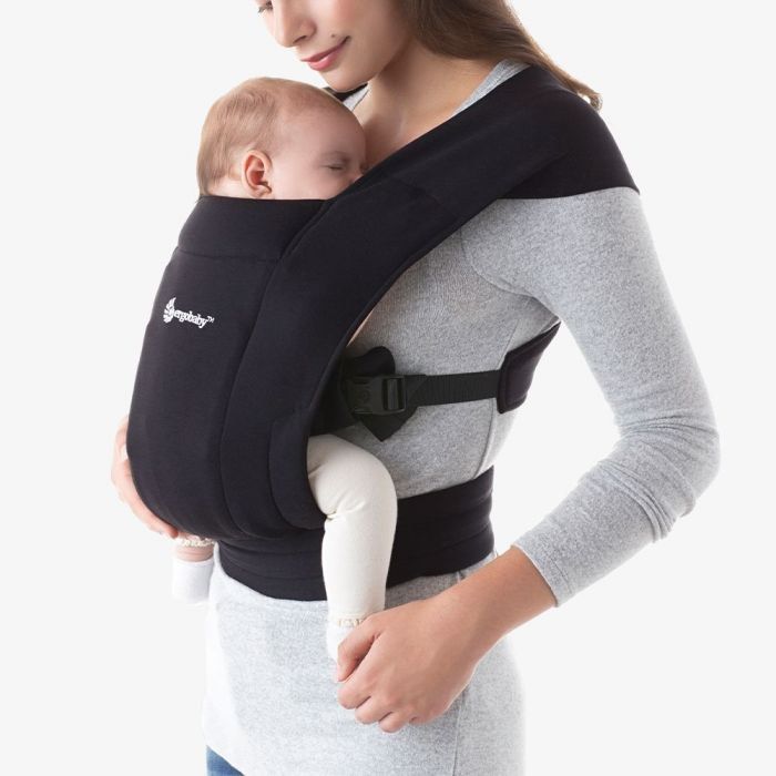 Ergo Embrace Knit Carrier Black Babies Kids Going Out
