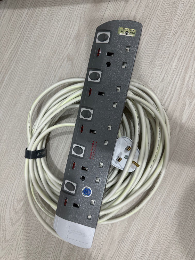 Extra Long Extension Socket, TV & Home Appliances, Electrical, Adaptors ...