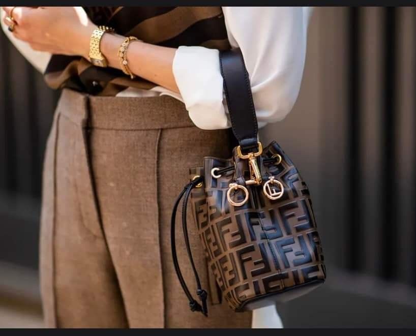 Fendi monogram bucket bag outlet