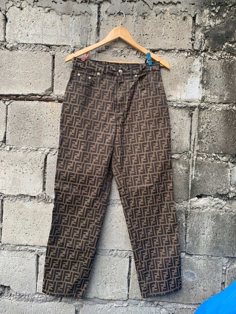 Fendi zucca pants Men s Fashion Bottoms Trousers on Carousell