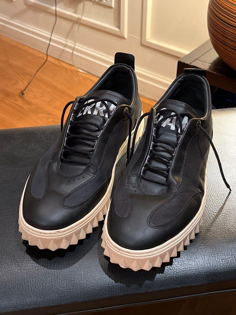 Mens black dress new arrivals trainers