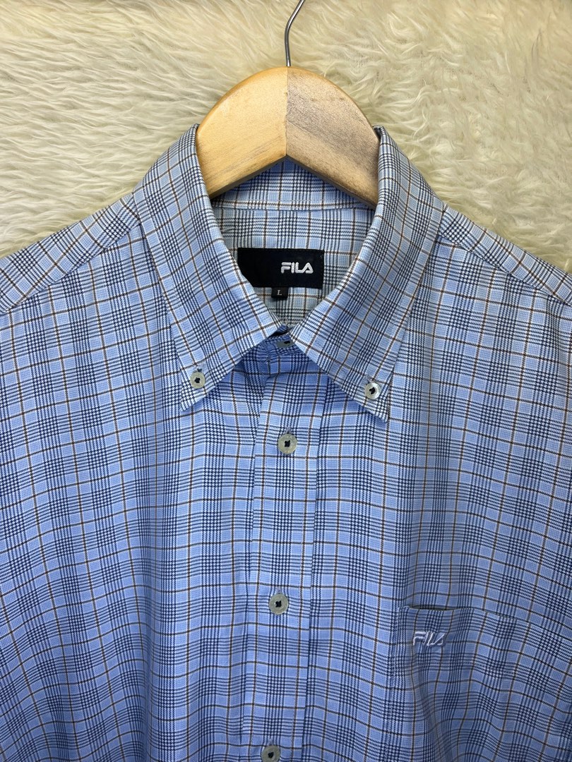 Fila button down shirt store