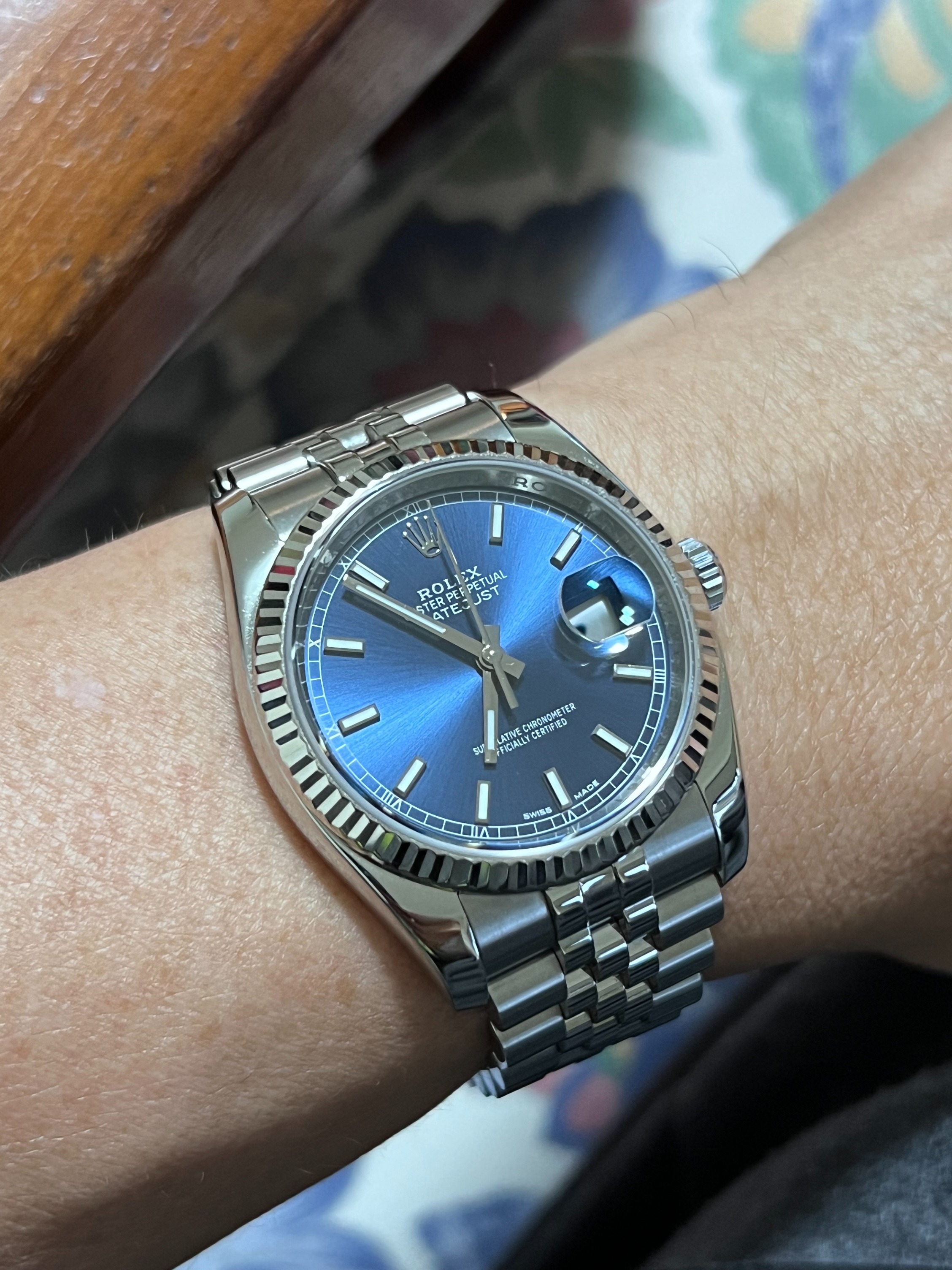 Datejust online 36 blue