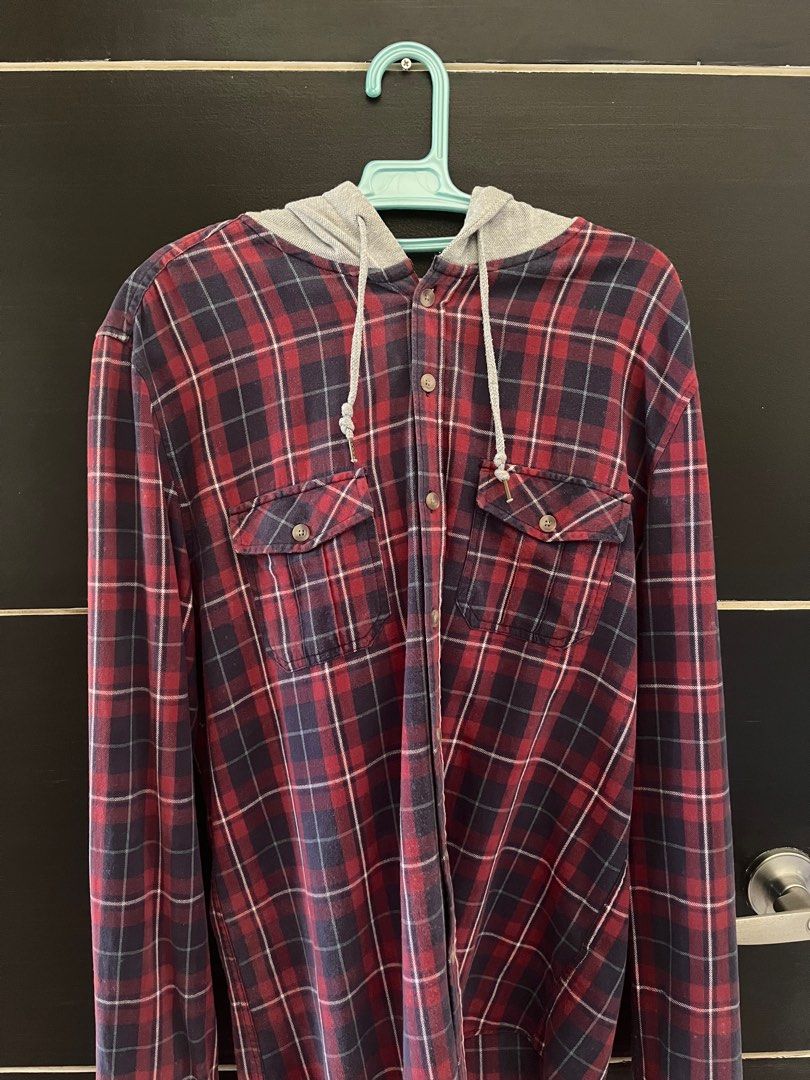 Flannel hoodie store forever 21