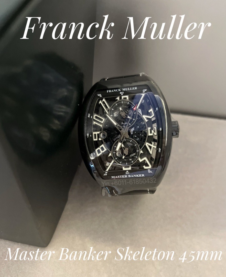Franck Muller Vanguard Master Banker Skeleton 45mm full set 2021