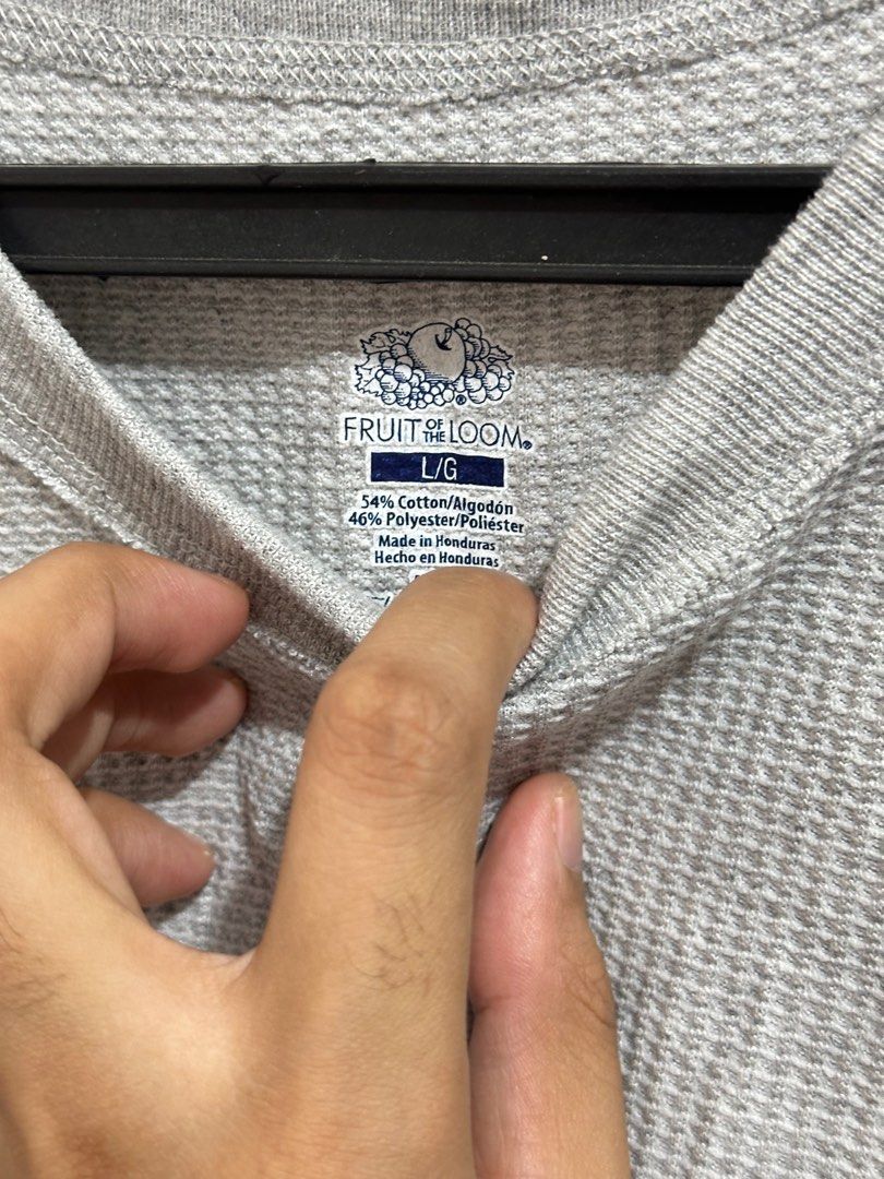 Fruit of the deals loom waffle shirt