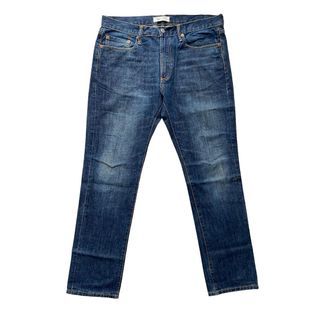GAP Denim Slim Straight Indigo Blue Fading Jeans (34)