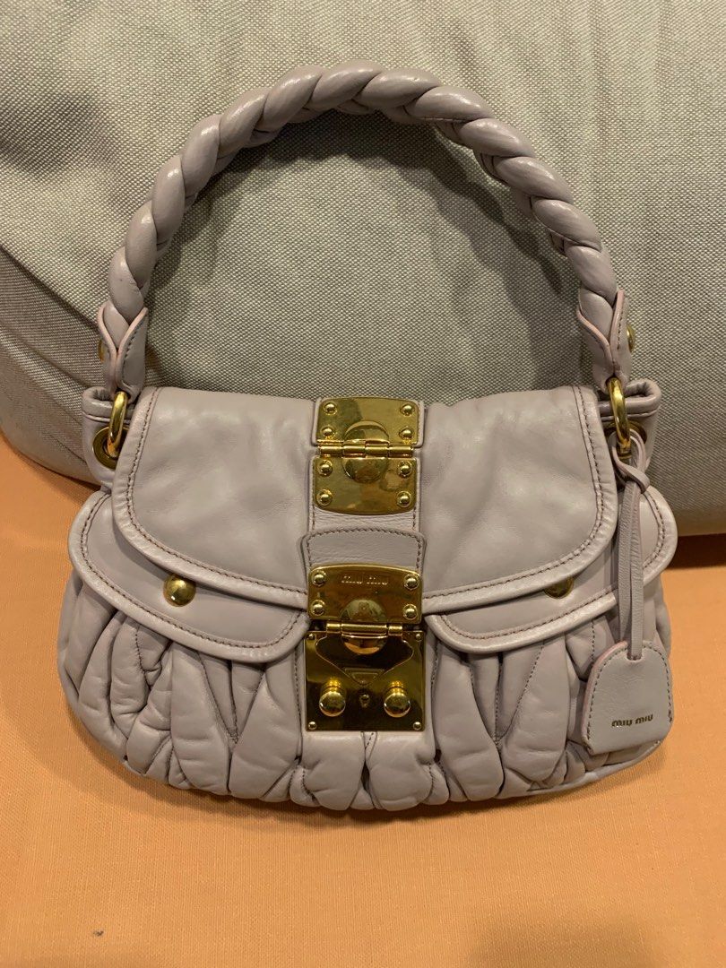 White miu miu bag store