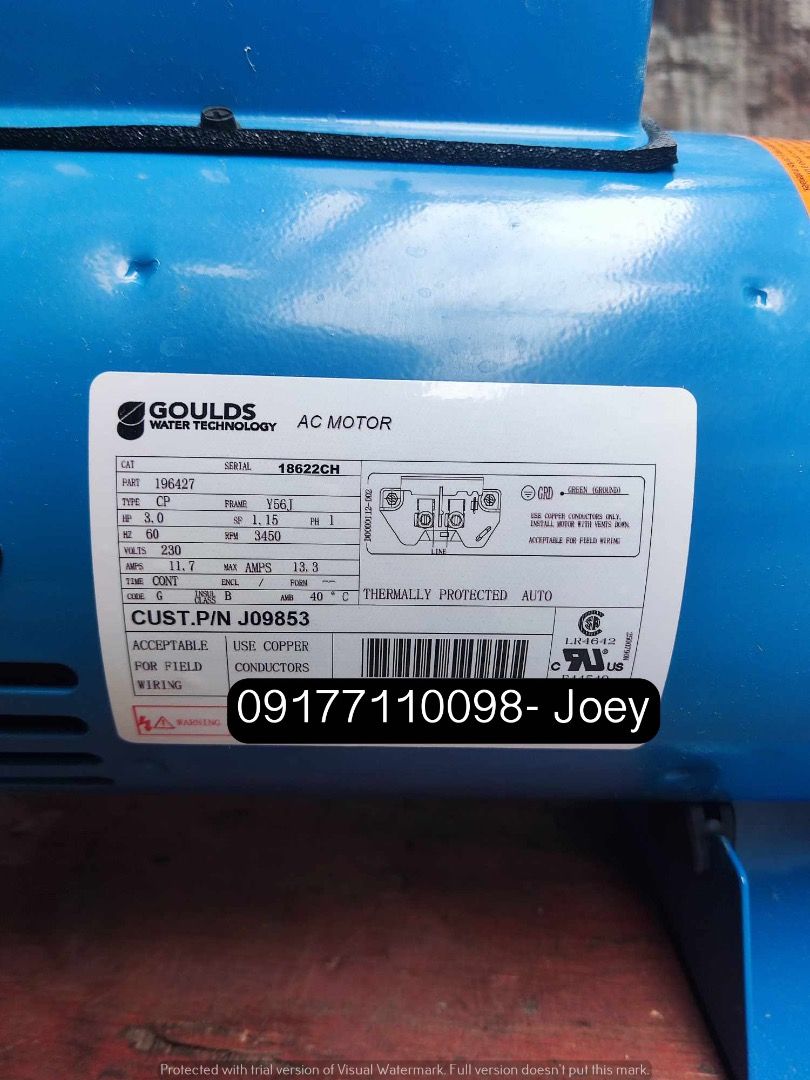 Gould Jet Pump (Category: Construction Tools & Equipment) located in Manila. Submitted by joeyroque09 (Listing ID 1265384968, Image 3). Description: Goulds Jet PUMP.