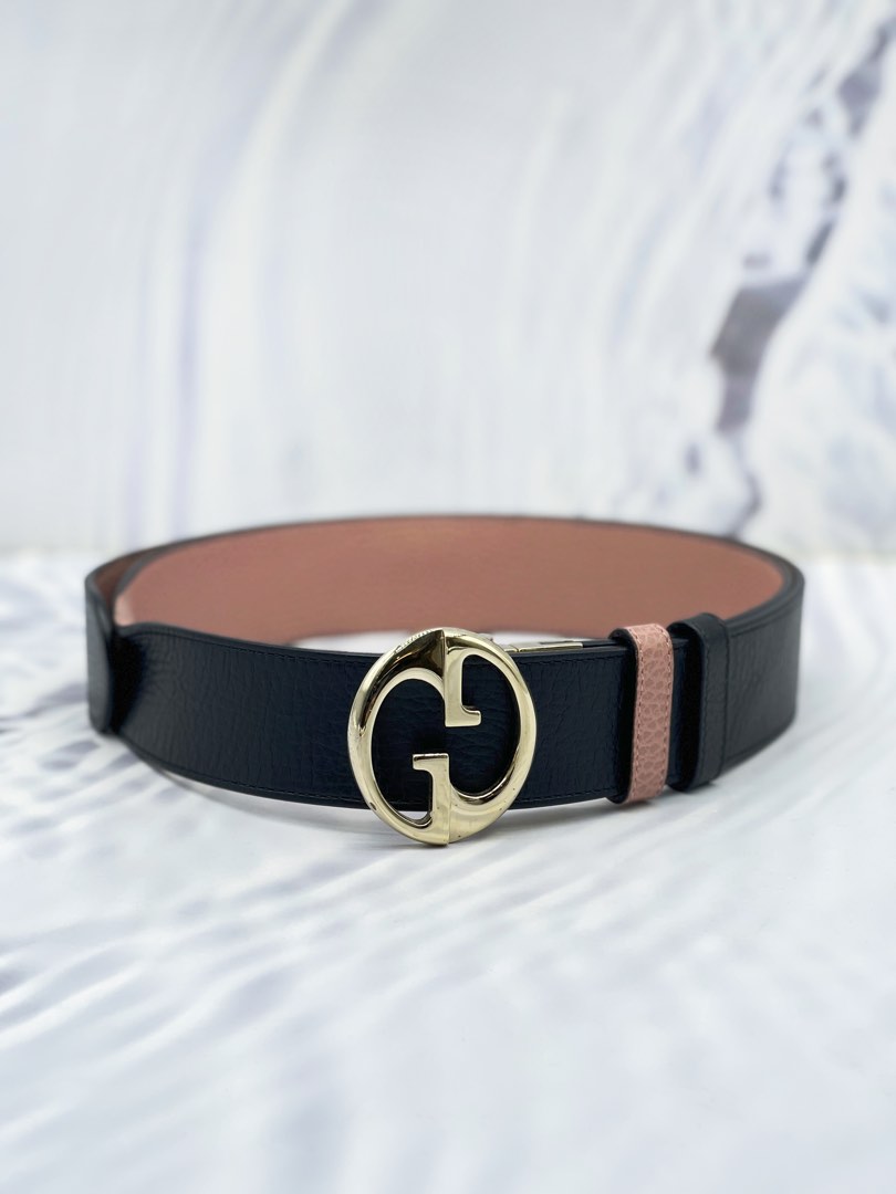 GUCCI GG 1973 CALFSKIN LEATHER REVERSIBLE BELT SIZE 95 38 Luxury