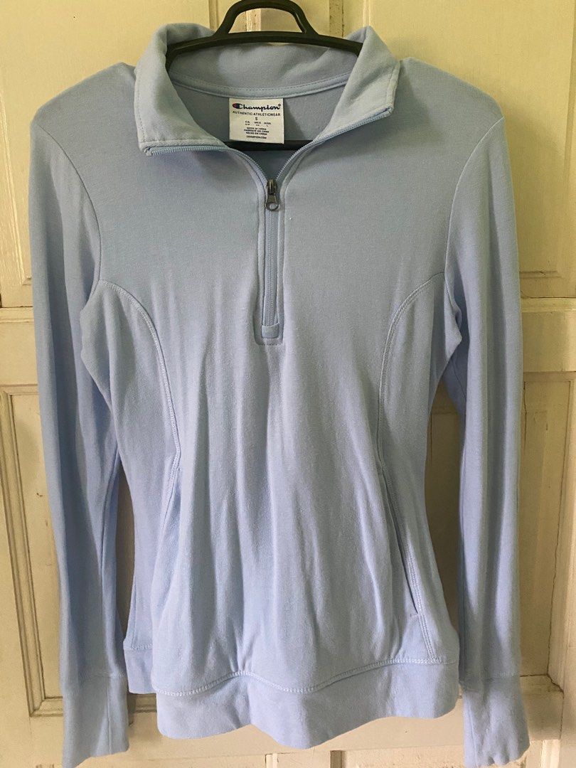 Light blue champion hot sale shirt long sleeve