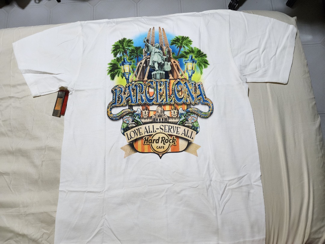 Hard Rock Barcelona Men s Fashion Tops Sets Tshirts Polo Shirts on Carousell