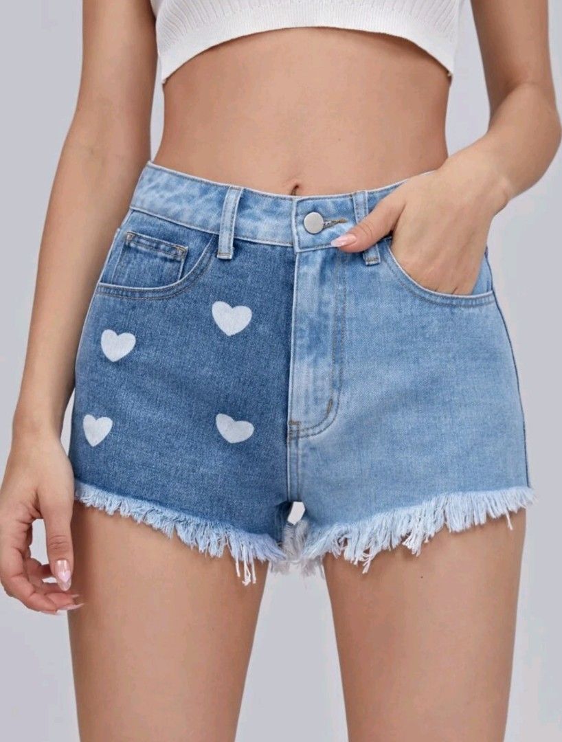 Raw hem hot sale denim shorts